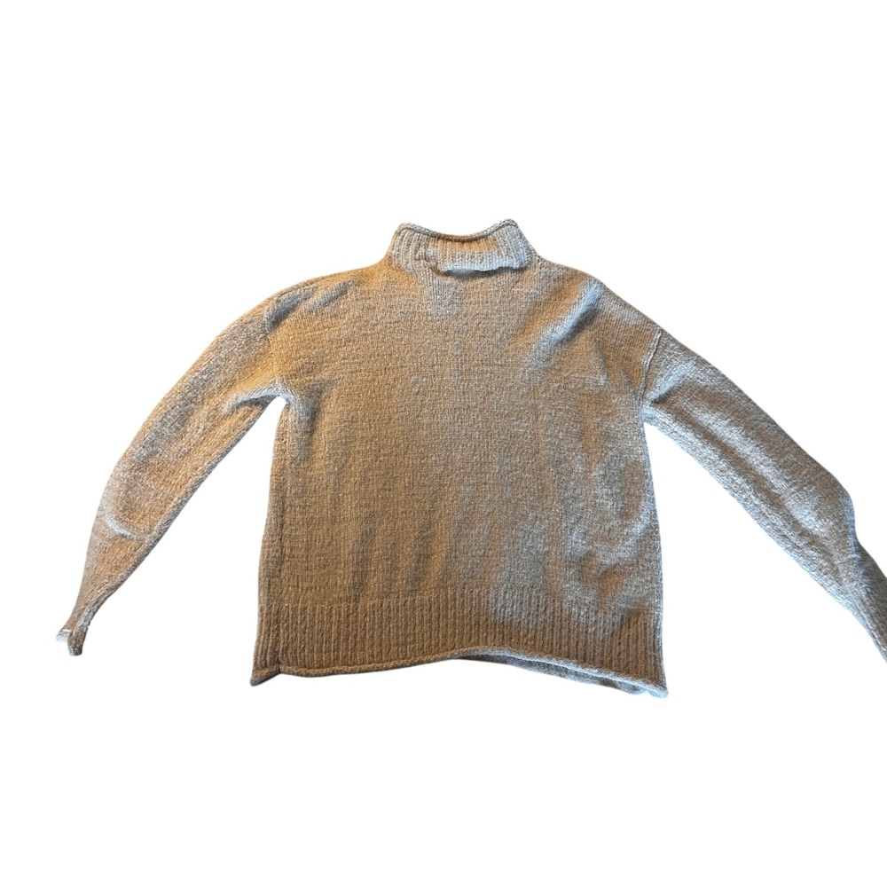 Rachel Zoe Turtleneck Sweater Light Beige Cozy Knit Pullover Women